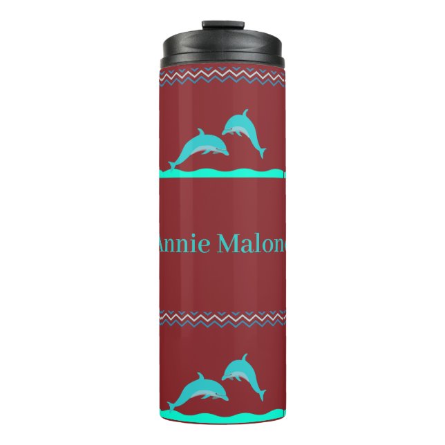 Termo Agua personalizada de delfín (Anverso)