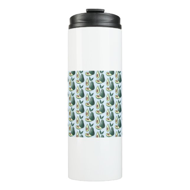 Termo aguacates acuarelas (Anverso)