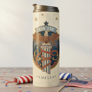 Termo Águila Americana USA 250 Motivo Art Nouveau ID1304