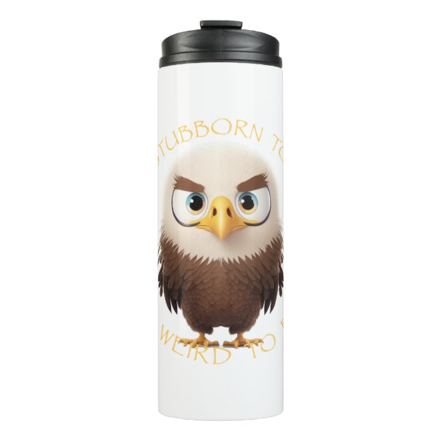 Termo Águila Demasiado Tonto Para Dejar De Ser Demasiado (Anverso)