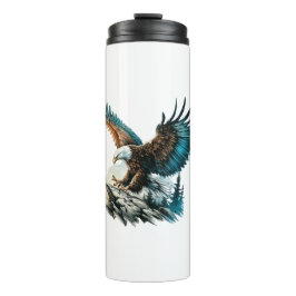 Termo Águila en acuarela