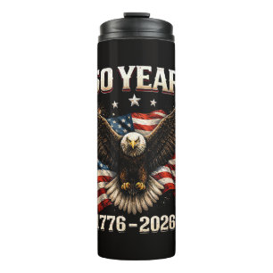 Termo Águila Patriótica de los Estados Unidos 250 Aniver