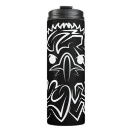 Termo Águila Tribal Negra y Blanca