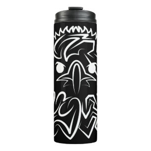Termo Águila Tribal Negra y Blanca