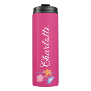 Termo Agujas marinas personalizadas Hot Pink