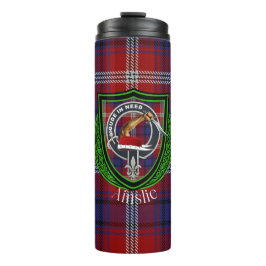 Termo Ainslie Scottish Clan Tartan & Escudo