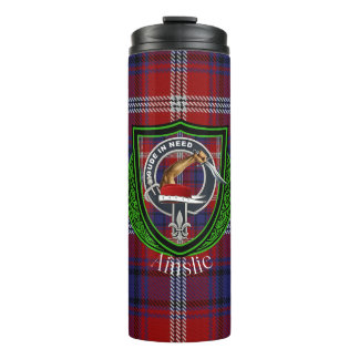 Termo Ainslie Scottish Clan Tartan & Escudo