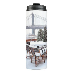 Termo Aire frío, vistas acogedoras y días de nieve en NY