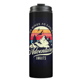 Termo Alas mientras la aventura de las águilas espera el