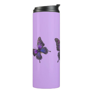 Termo Alas Twinkling: Mariposa espumosa púrpura
