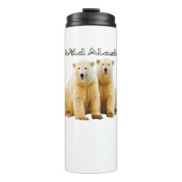 Termo Alaska Wildlife Polar Bears Thermol Tumbler