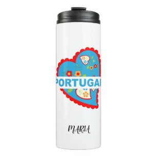 Termo Alegre corazón portugués