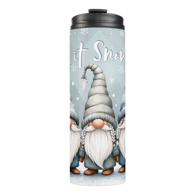 Termo Alegre festivo - Que nieve genere Navidades (Anverso)