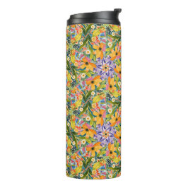 Termo Alegre floral kaleidoscopo
