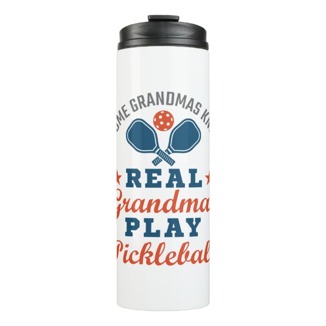 Termo Algunos Abuelos Knith Real Grandmas Juegan Pickleb (Anverso)