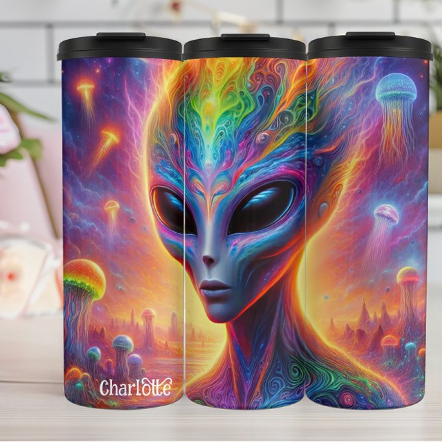 Termo Alien psicodélico: cósmico, vibrante, surrealista (Subido por el creador)
