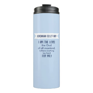 Termo All Powerful God Bible Verse Pastel Blue Faith
