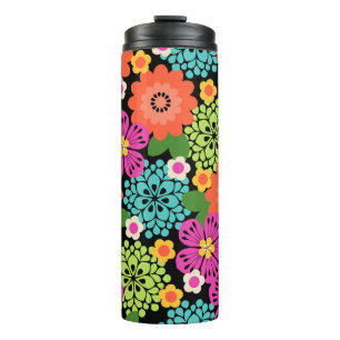 Termo Allana Garden Hawaiian Gráfico Floral - Brillantes