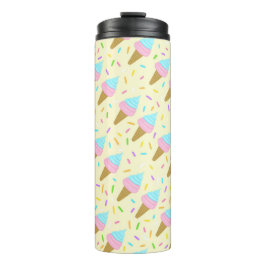 Termo Almofada fofa com estampa contínua de sorvetes