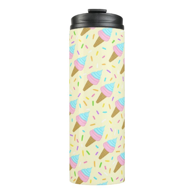 Termo Almofada fofa com estampa contínua de sorvetes (Anverso)