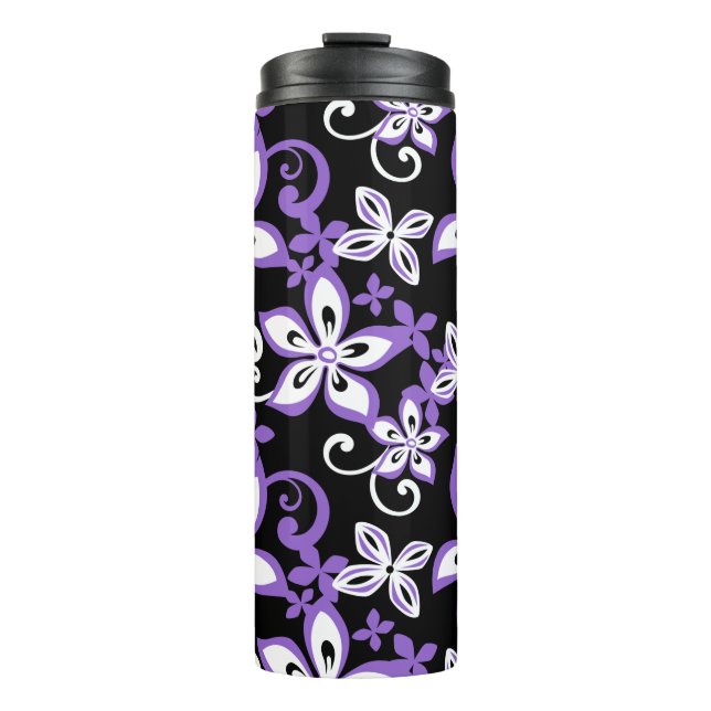 TERMO ALOHA HAWAII (NEGRO/LAVENDERO) TUMBLEO TÉRMICO (Anverso)