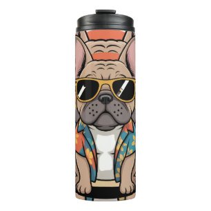 Termo Aloha Pup Cool French Bulldog Beach Vibes
