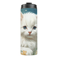 Alphonse Mucha Art Nouveau Kitten