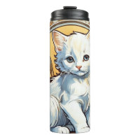 Alphonse Mucha Style Cat