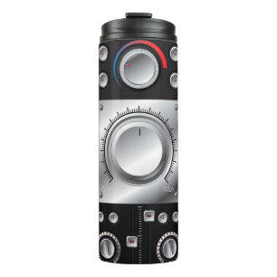 Termo Altavoces rojos con amplificador y mandos de contr