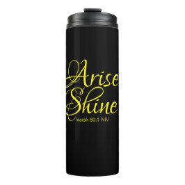 Termo Alza inspiradora y brillantez de fe negra térmica