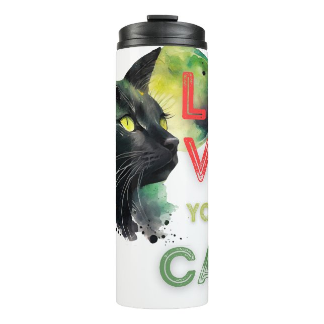 Termo Ama a tu gato  (Anverso)