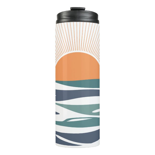 Termo Amanecer junto al mar (Anverso)