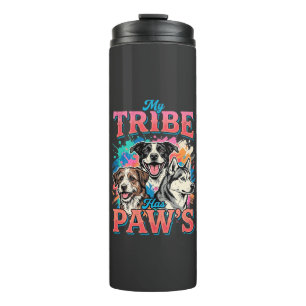Termo Amante de los Perros Mi Tribu Tiene Patas