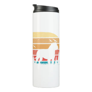 Termo Amante de perros Bulldog Inglés con estilo retro p