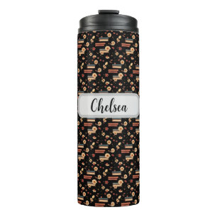 Termo Amante del libro floral