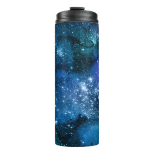 Termo Amantes de Galaxy Starry Space Blue Sky White Spar