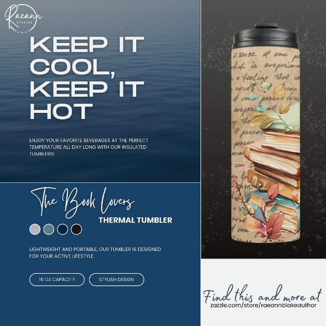 Termo Amantes de los libros Taza térmica de libros (Subido por el creador)