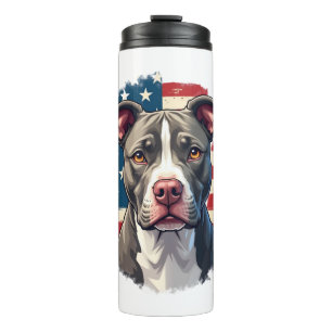 Termo Amantes de perros TODOS AMERICANOS pit bul (1)