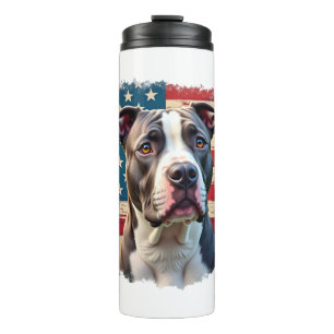 Termo Amantes de perros TODOS AMERICANOS pit bul (2)