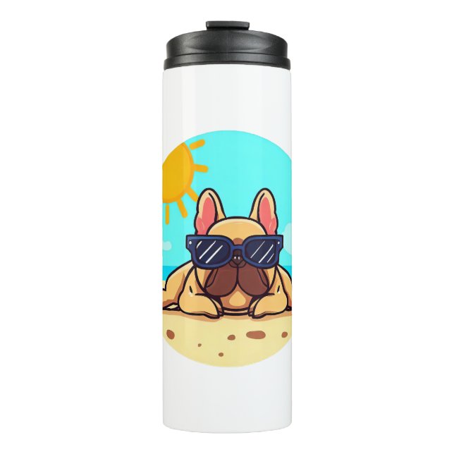 Termo Amantes del Bulldog francés (Anverso)