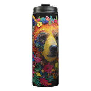 Termo Amantes del oso paro osos marrones cazador camper