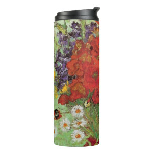 Termo Amapolas rojas y margaritas por Vincent van Gogh