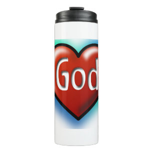 Termo ¡Amar a Dios Personalizar Añade nombre o iniciales