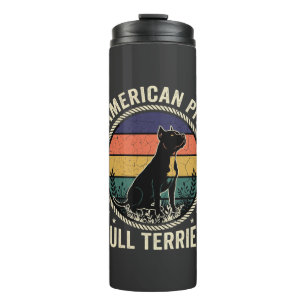 Termo American Pit Bull Terrier Perro Cuerda Atardecer V