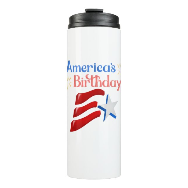 Termo America's Birthday 4Th Of July (Anverso)