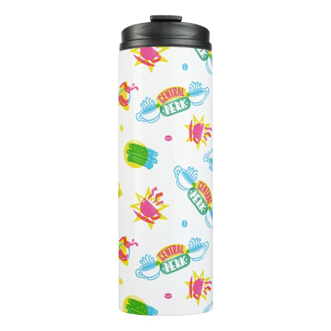 Termo AMIGOS™ | Patrón de Neón de Perk Central (Anverso)