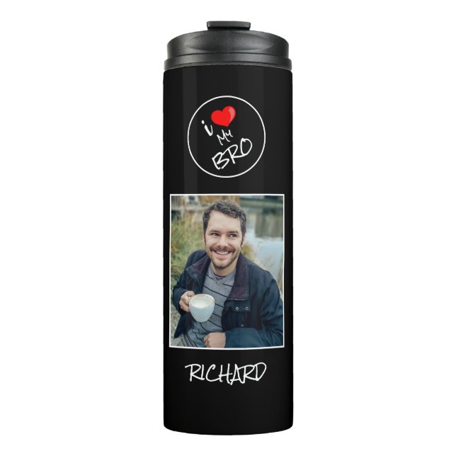 Termo Amo a mi hermano, foto Personalizado - Personaliza (Anverso)
