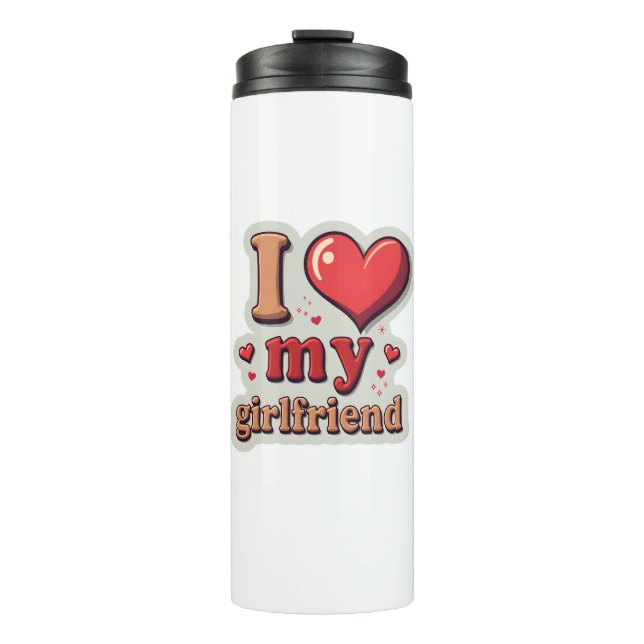Termo Amo a mi novia personalizado (Anverso)
