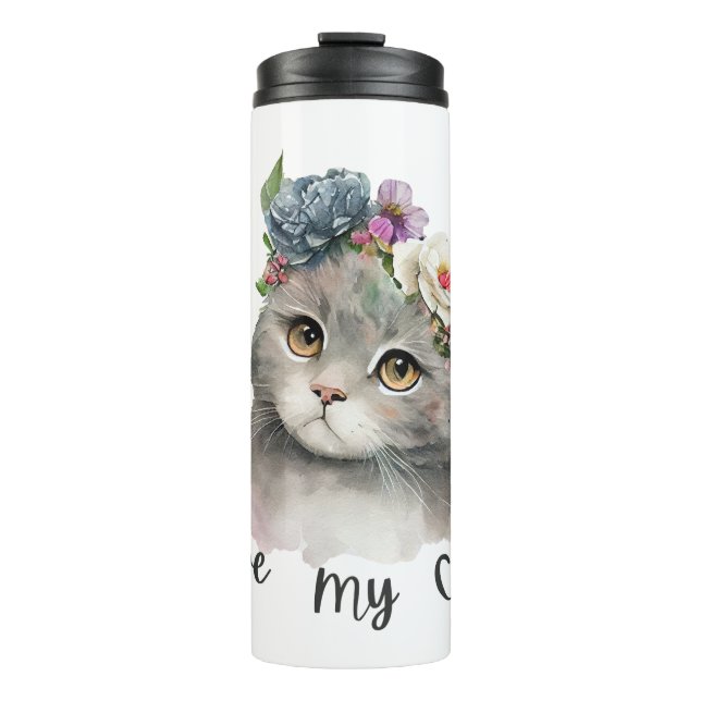 Termo Amo a mis gatos (Anverso)