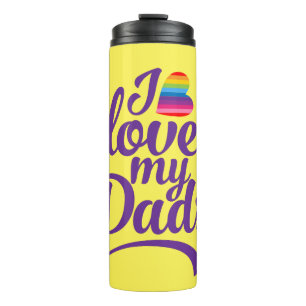 Termo Amo a mis hijas - Orgullo del Día del Padre LGBTQ
